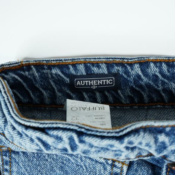 Buffalo David Bitton Jeans Mens 38x32 Ben Stretch Relaxed Tapered Medium Wash - Picture 5 of 13